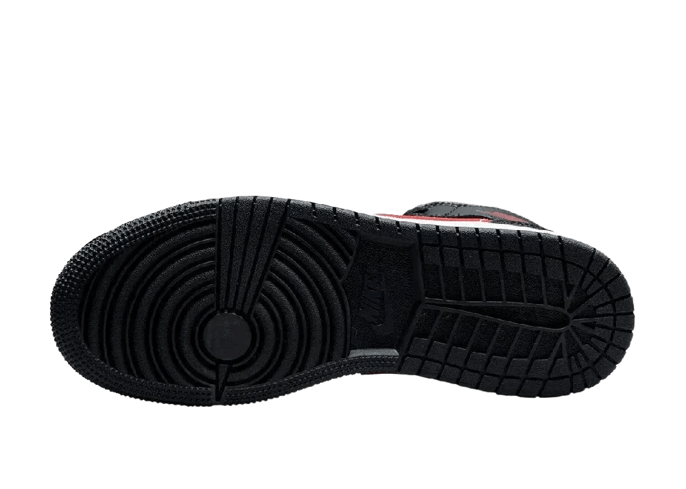 Nike Air Jordan 1 Mid Black Fire Red (GS) - Sneaker Türkiye