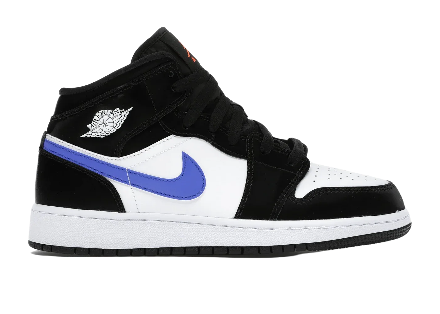 Nike Air Jordan 1 Mid Black Racer Blue White (GS) - Sneaker Türkiye