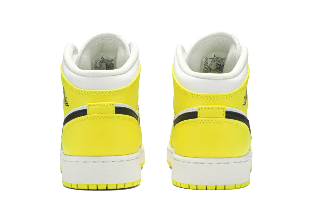 Nike Air Jordan 1 Mid Dynamic Yellow Floral (GS) - Sneaker Türkiye