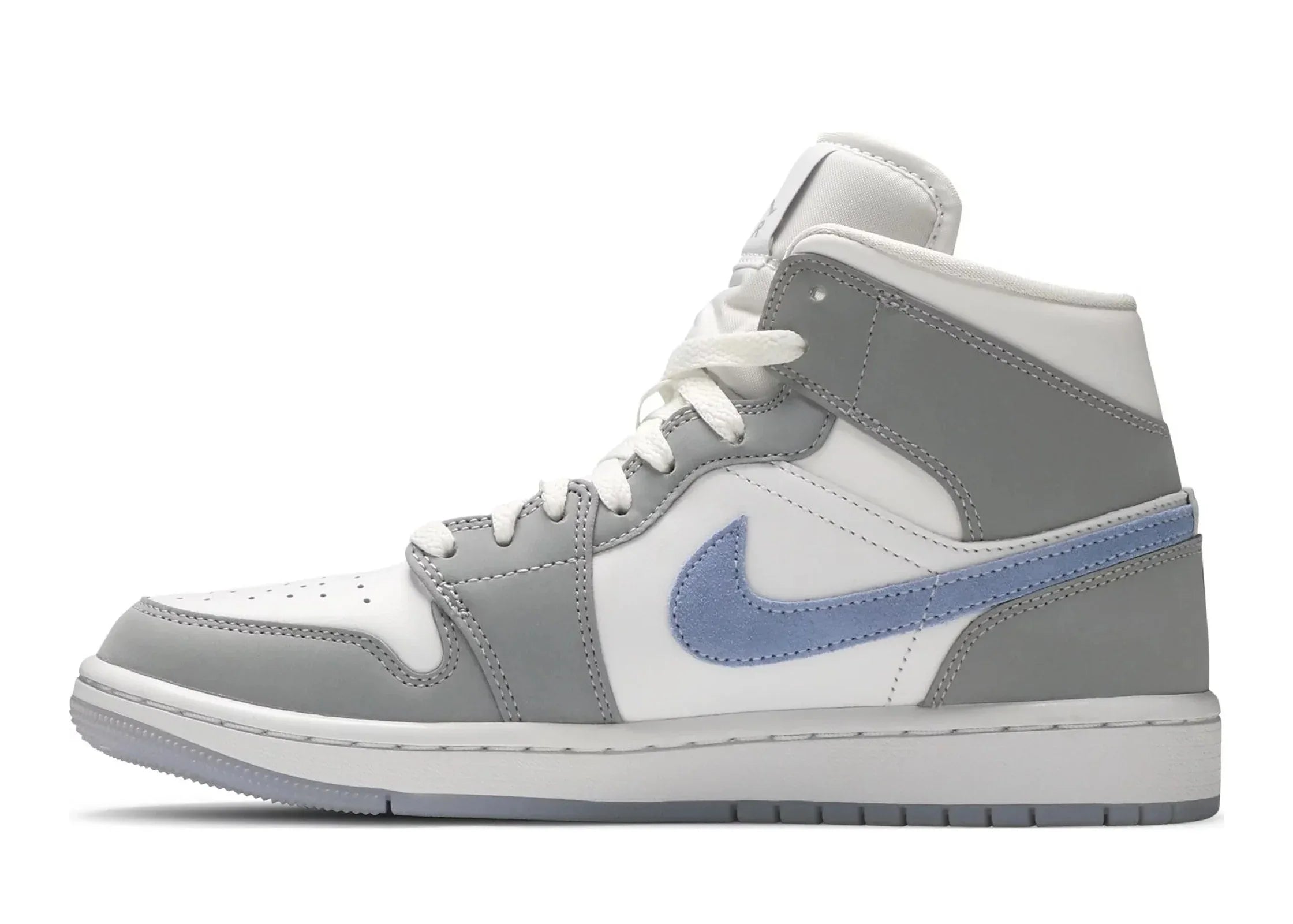 Nike Air Jordan 1 Mid Grey Blue (W) - Sneaker Türkiye