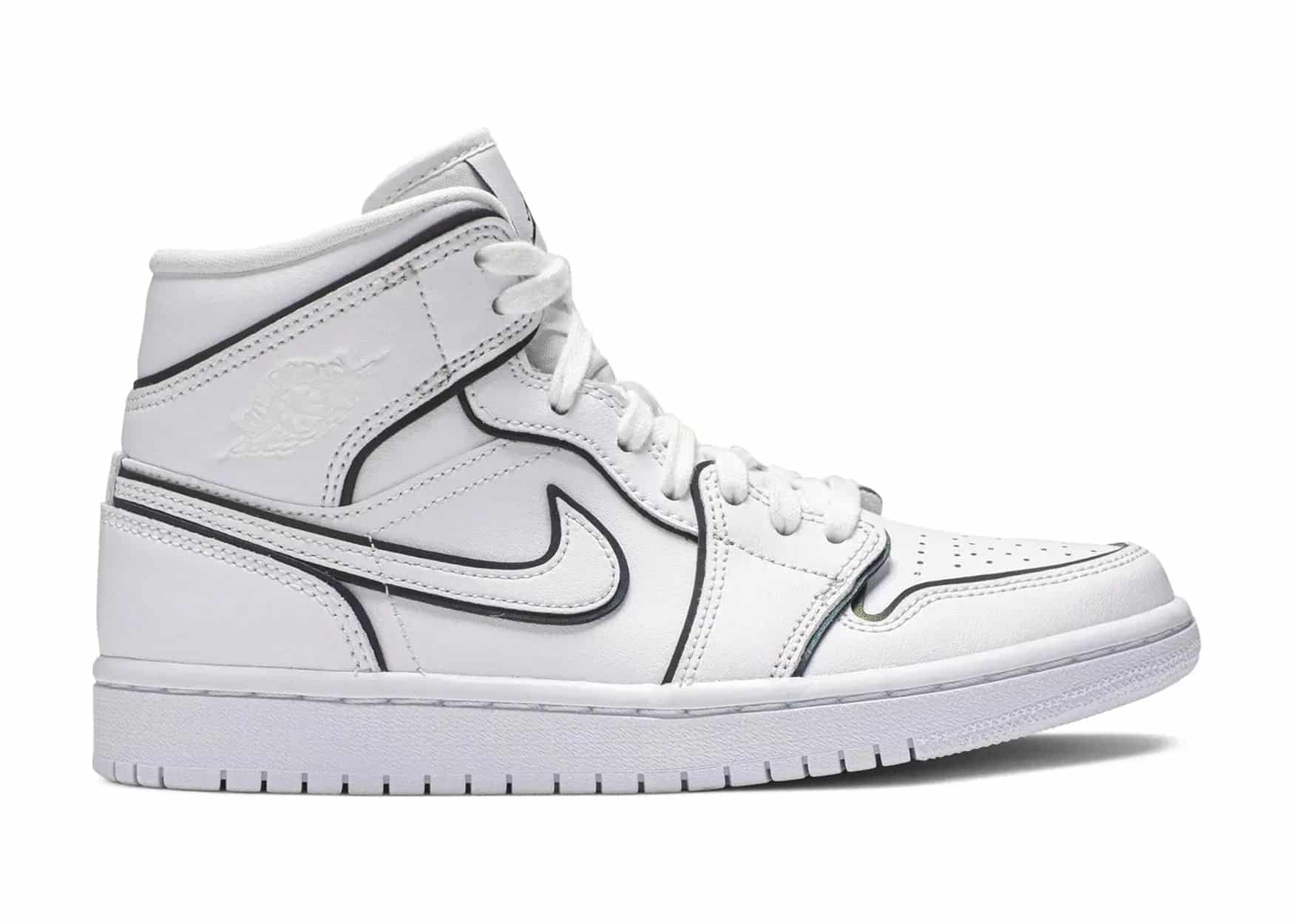 Nike Air Jordan 1 Mid Iridescent Reflective White (W) - Sneaker Türkiye