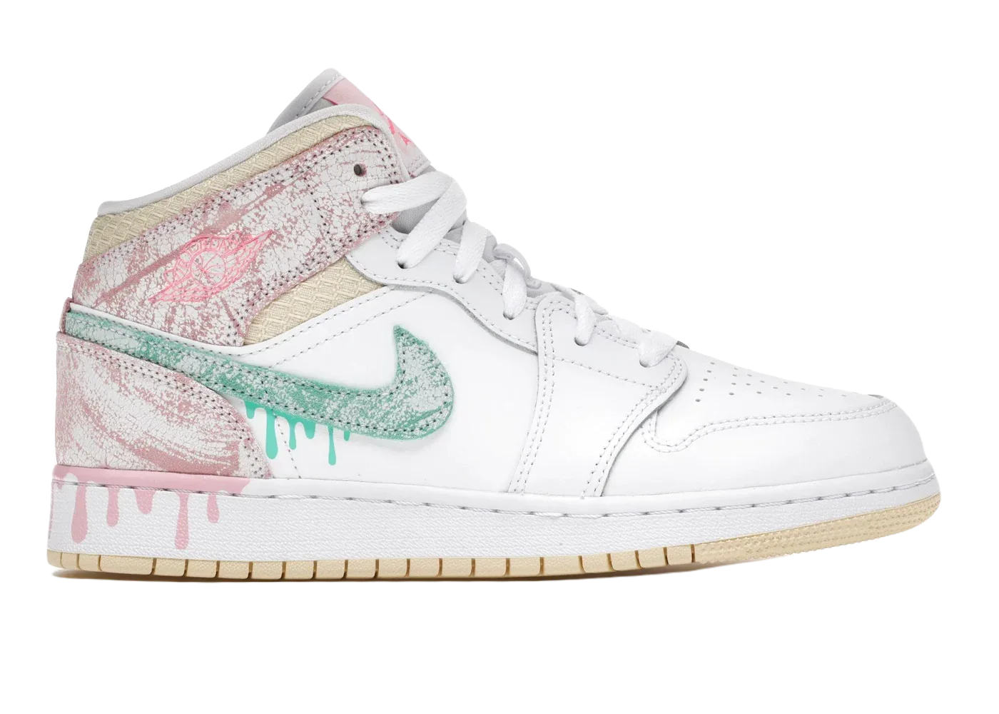 Nike Air Jordan 1 Mid Paint Drip (GS) - Sneaker Türkiye