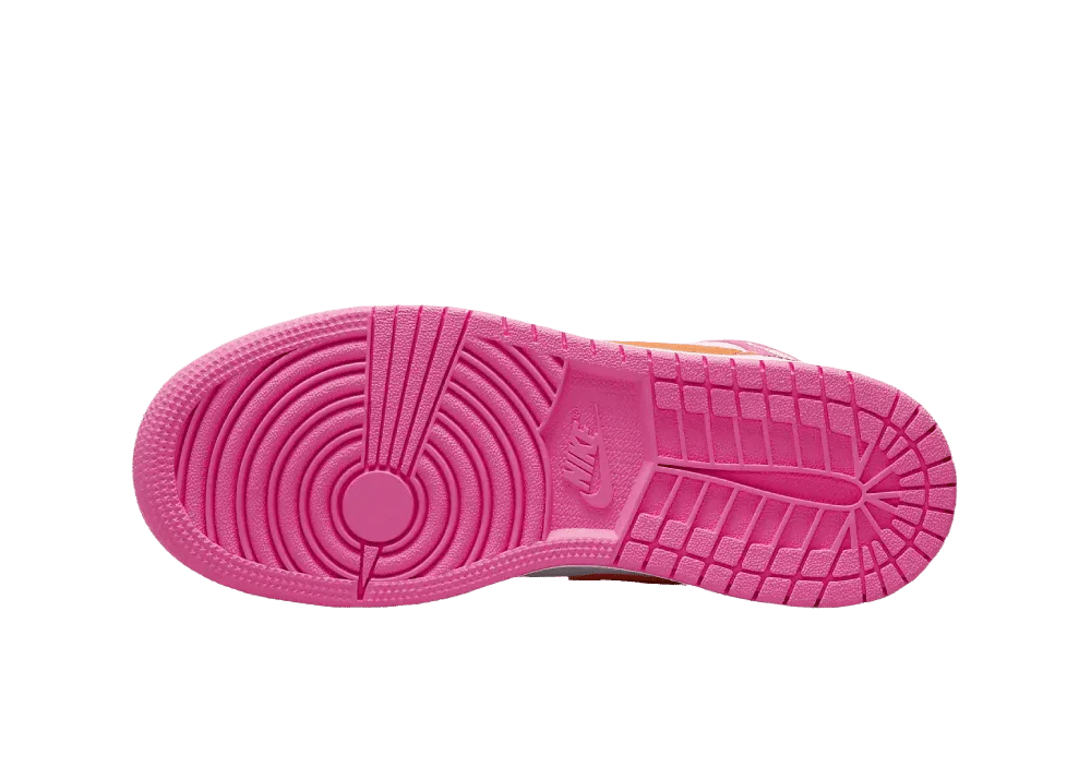 Nike Air Jordan 1 Mid Pinksicle Safety Orange (GS) - Sneaker Türkiye