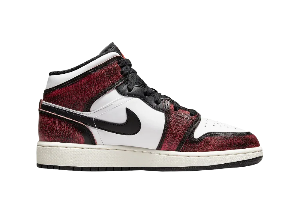 Nike Air Jordan 1 Mid SE Black Infrared 23 (GS) - Sneaker Türkiye