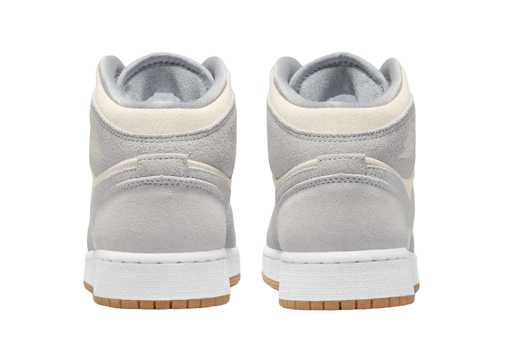 Nike Air Jordan 1 Mid SE Coconut Milk Particle Grey (GS) - Sneaker Türkiye