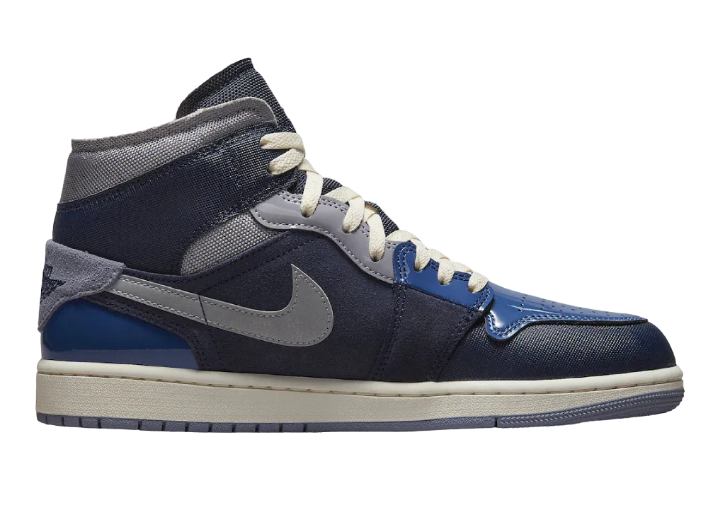 Nike Air Jordan 1 Mid SE Craft Obsidian French Blue - Sneaker Türkiye