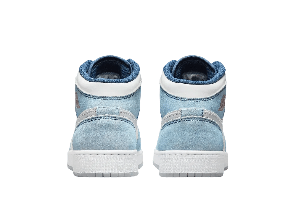 Nike Air Jordan 1 Mid SE French Blue Light Steel (GS) - Sneaker Türkiye