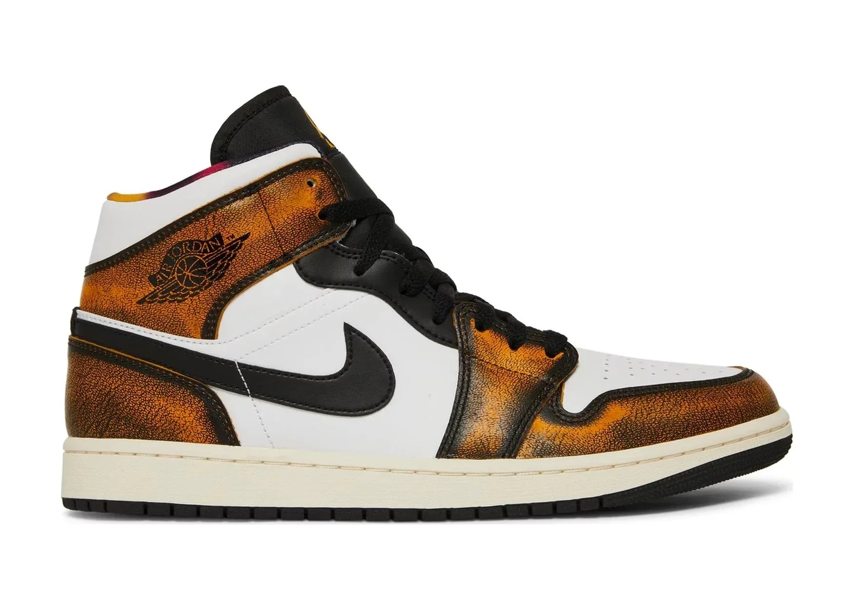 Nike Air Jordan 1 Mid SE Orange Wear Away - Sneaker Türkiye