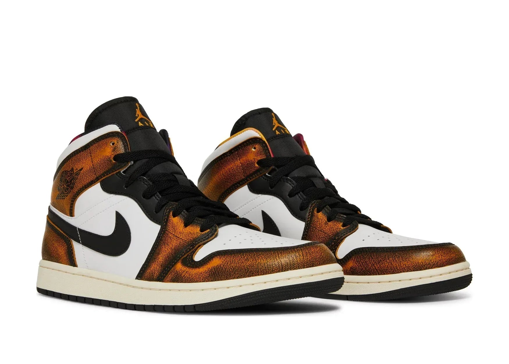 Nike Air Jordan 1 Mid SE Orange Wear Away - Sneaker Türkiye