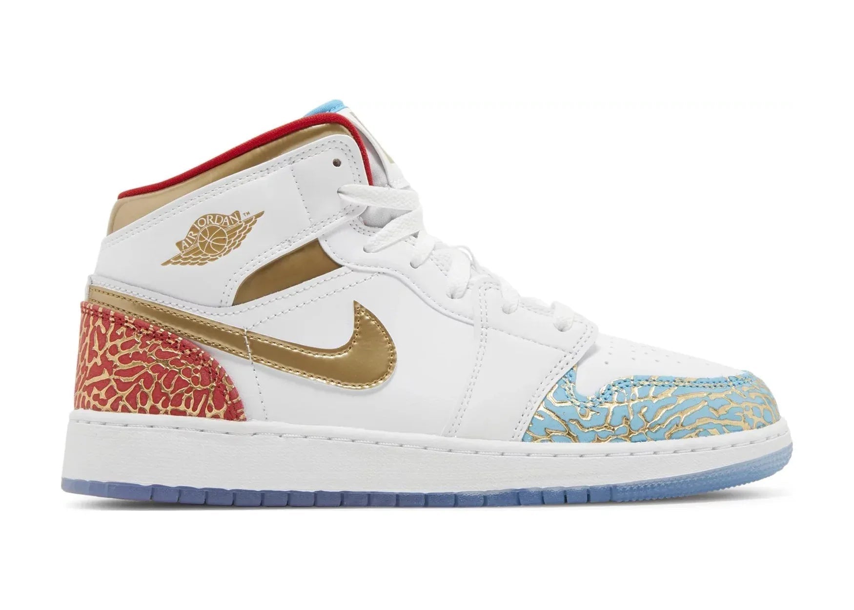 Nike Air Jordan 1 Mid Sneaker School NC To Chicago (GS) - Sneaker Türkiye