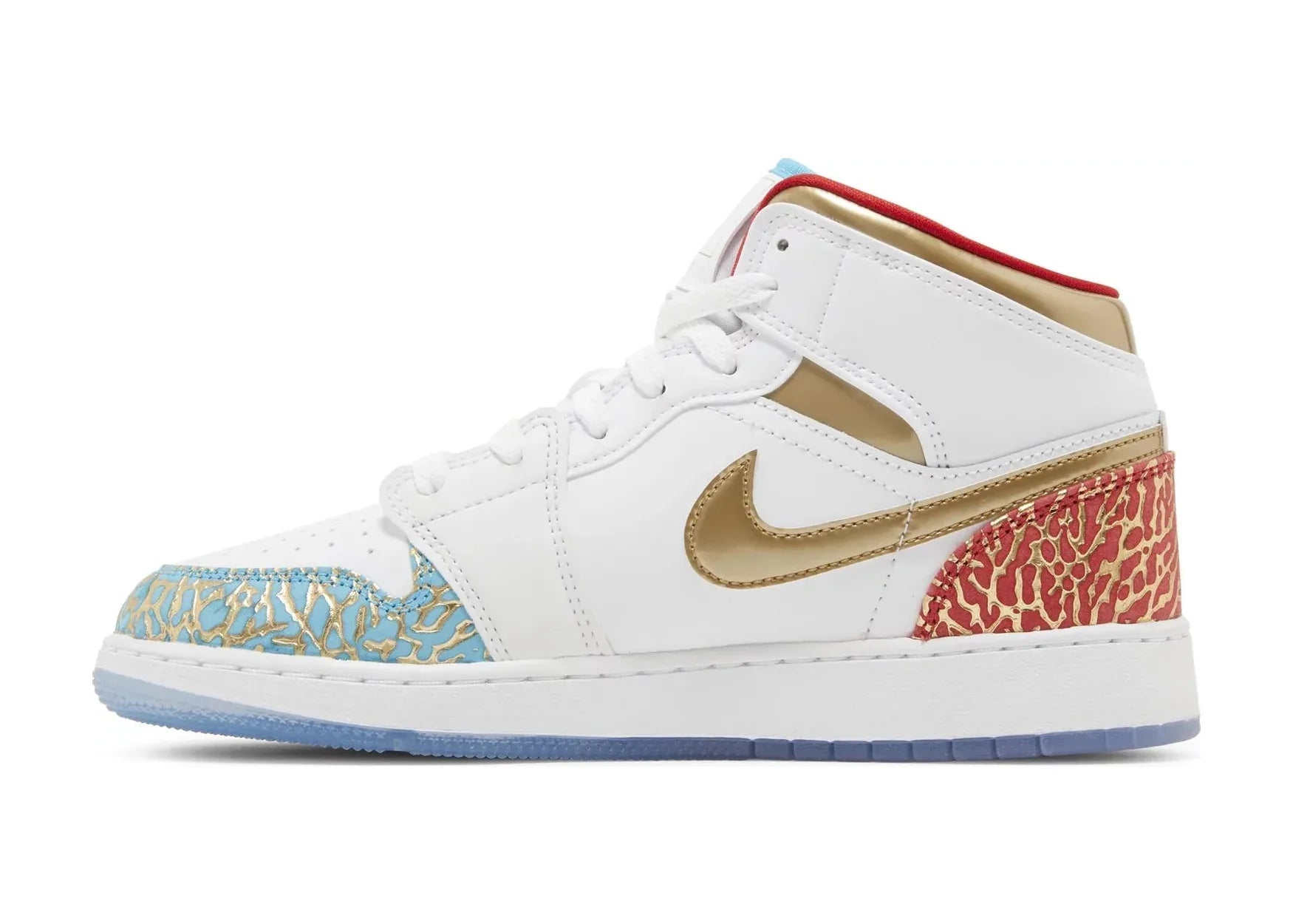 Nike Air Jordan 1 Mid Sneaker School NC To Chicago (GS) - Sneaker Türkiye