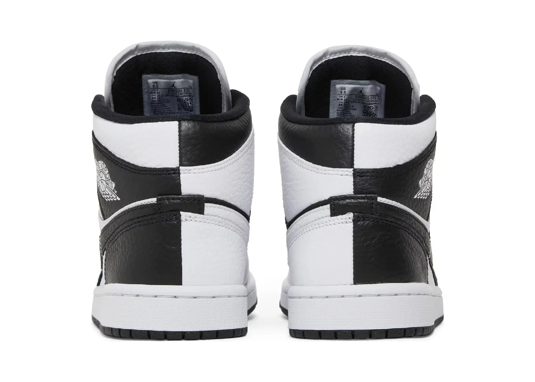 Nike Air Jordan 1 Mid Split Black White (W) - Sneaker Türkiye