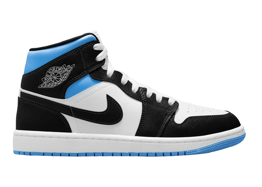 Nike Air Jordan 1 Mid University Black White (W) - Sneaker Türkiye