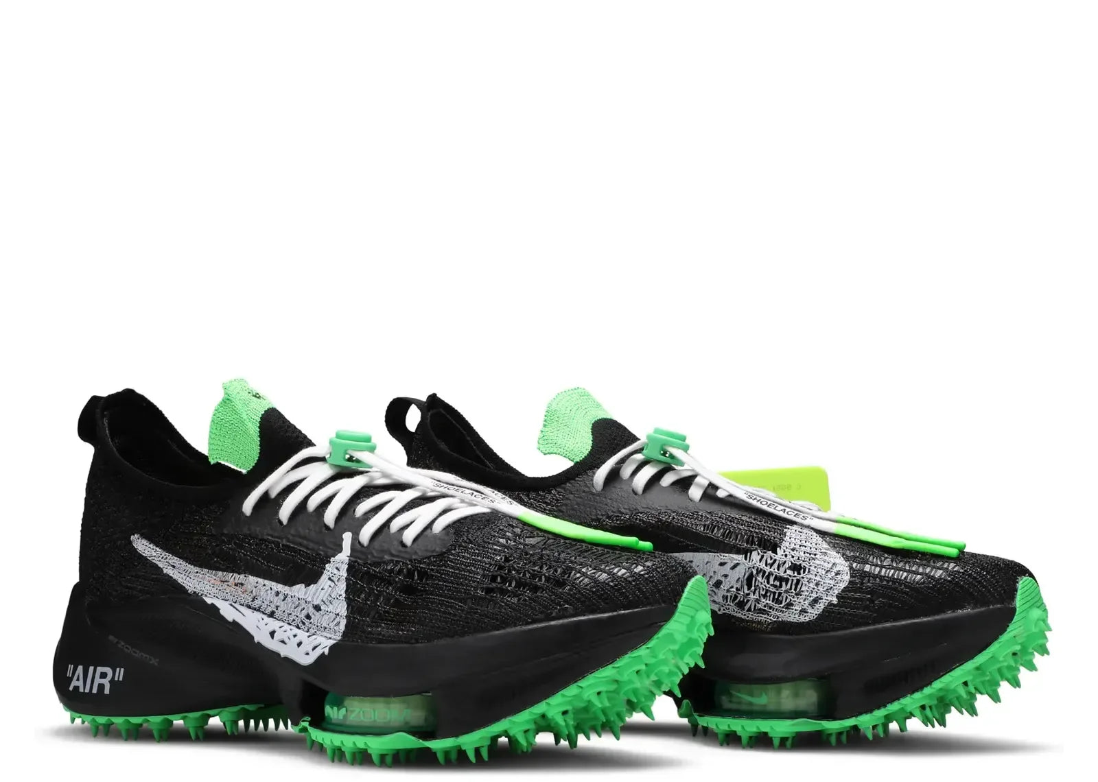 Nike Air Zoom Tempo Next Flyknit Off-White Black Scream Green - Sneaker Türkiye