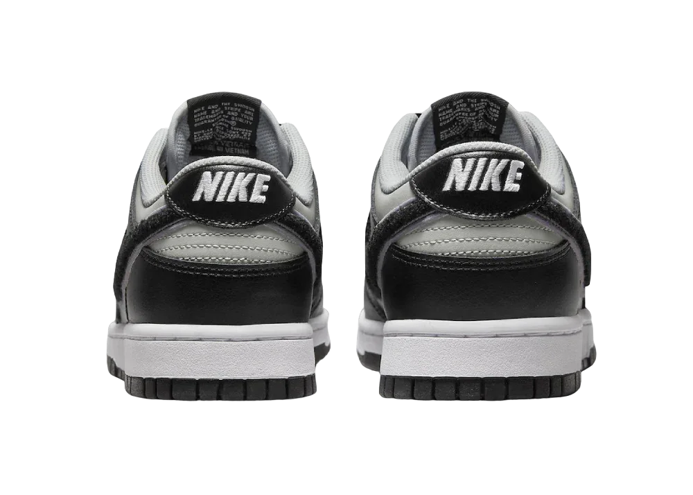 Nike Dunk Low Chenille Swoosh Black Grey - Sneaker Türkiye