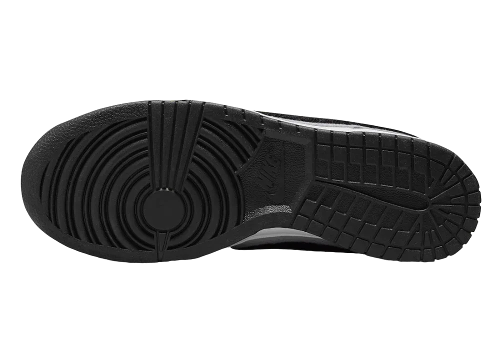 Nike Dunk Low Chenille Swoosh Black Grey - Sneaker Türkiye