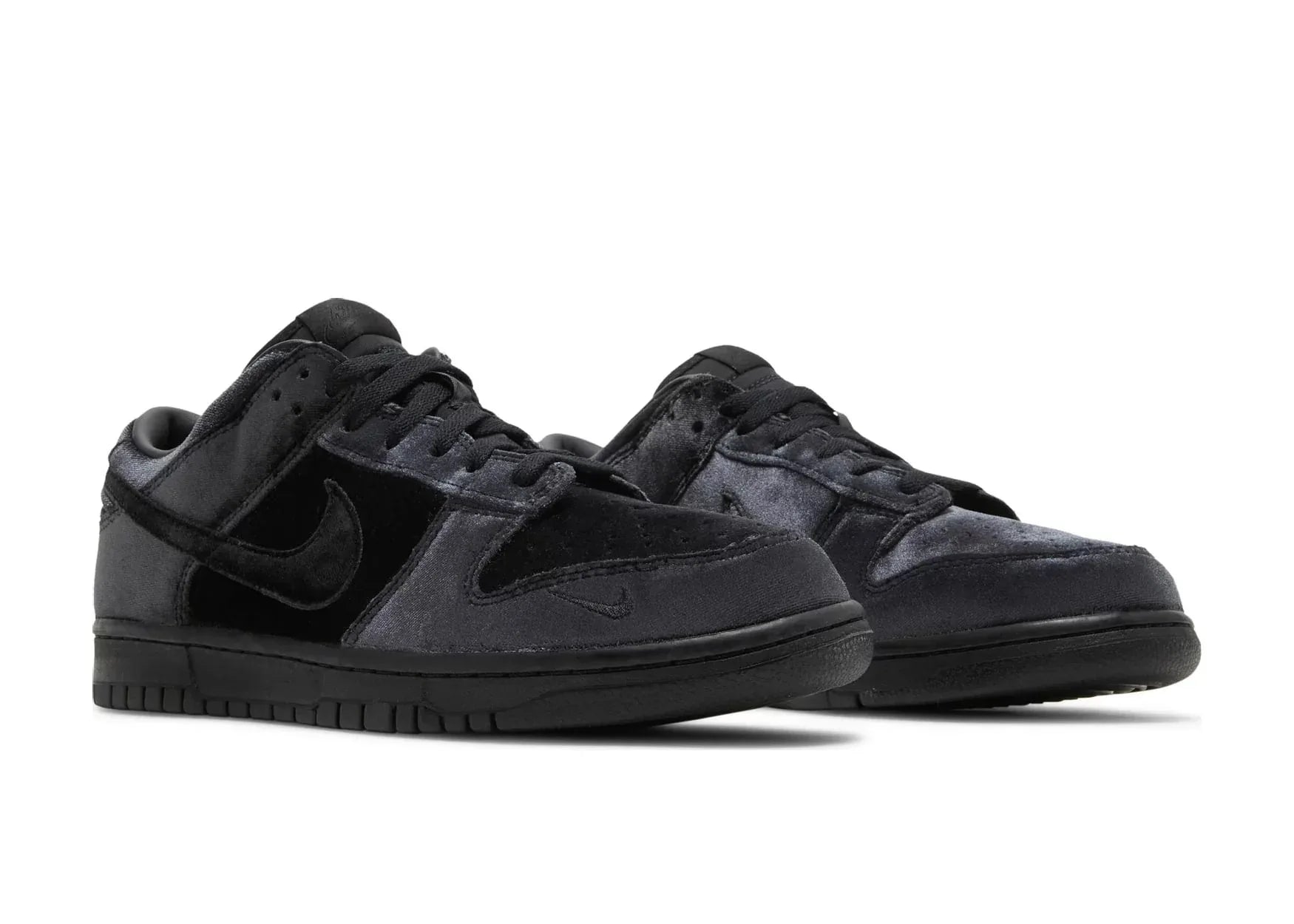 Nike Dunk Low Dover Street Market Triple Black Velvet - Sneaker Türkiye
