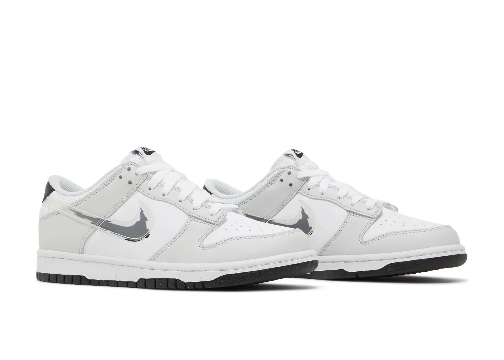 Nike Dunk Low Glitch Swoosh White Grey (GS) - Sneaker Türkiye
