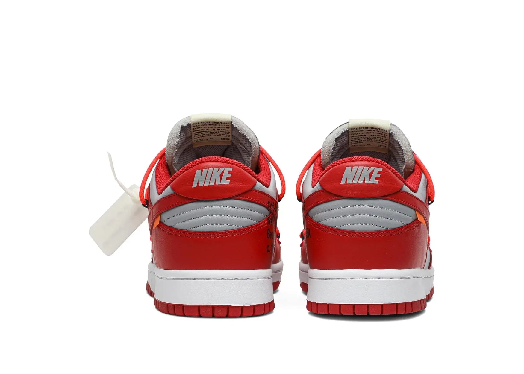 Nike Dunk Low Off-White University Red - Sneaker Türkiye