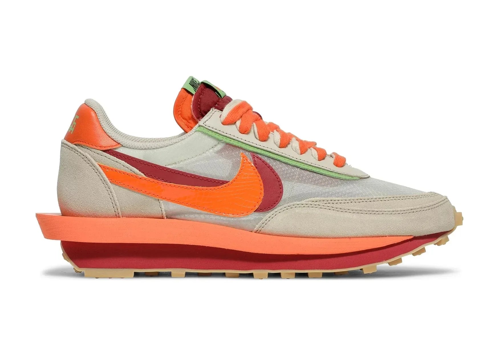 Nike LD Waffle Sacai CLOT Kiss Of Death Net Orange Blaze - Sneaker Türkiye