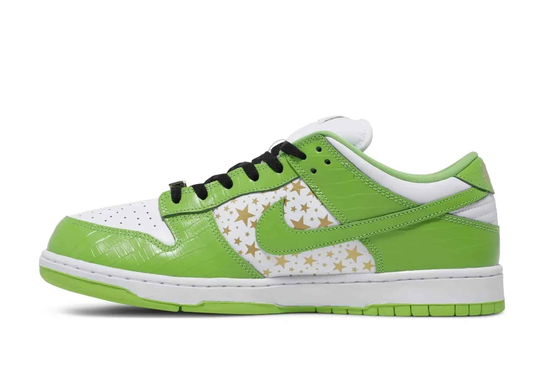 Nike Dunk Low Supreme Stars Mean Green (2021) - Sneaker Türkiye