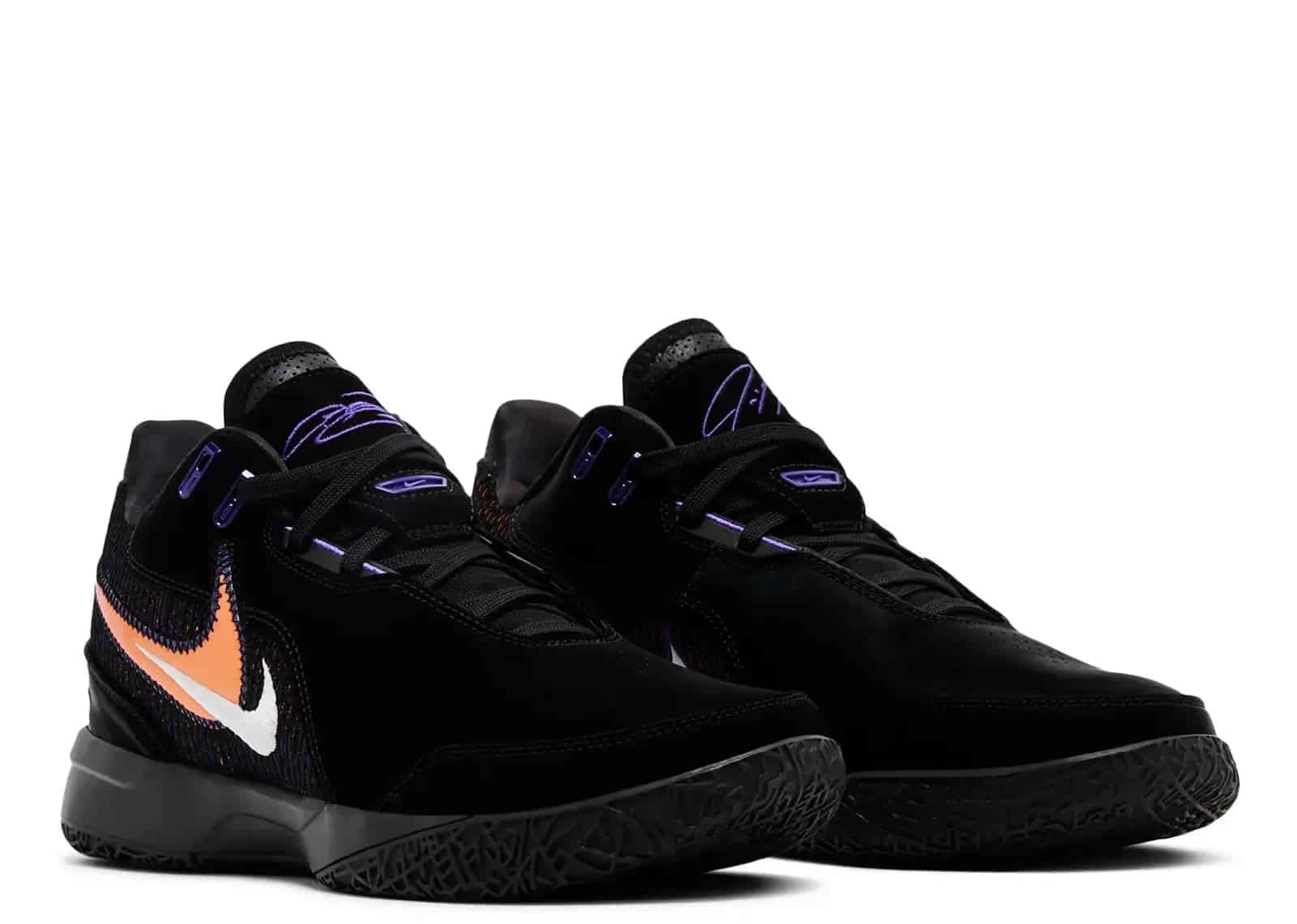 Nike Zoom LeBron NXXT Gen AMPD Black Field Purple Bright Mandarin - Sneaker Türkiye