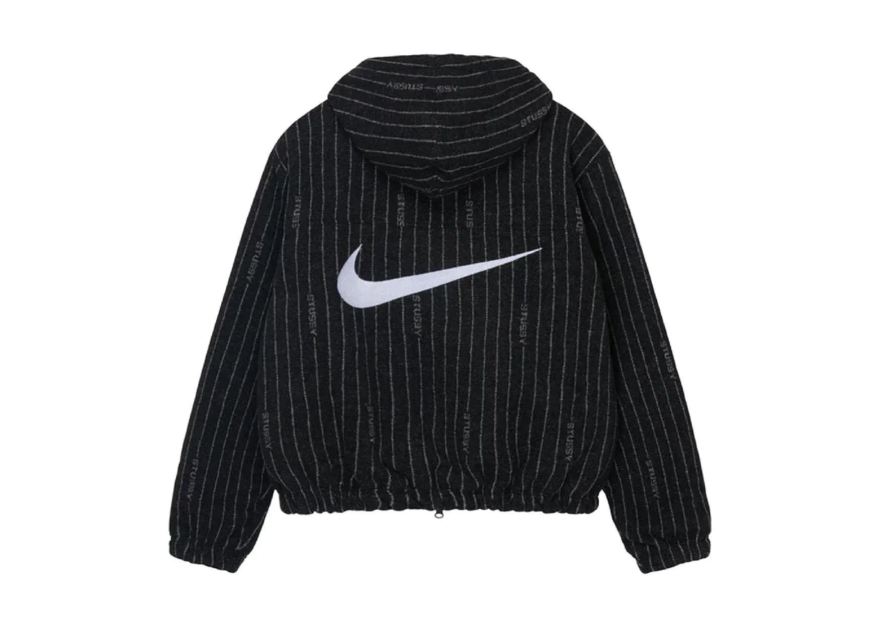 Nike x Stussy Striped Wool Jacket Black - Sneaker Türkiye