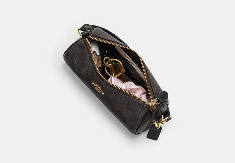 Coach Nolita Barrel Bag In Signature – Gold/Tan/Brown - Sneaker Türkiye