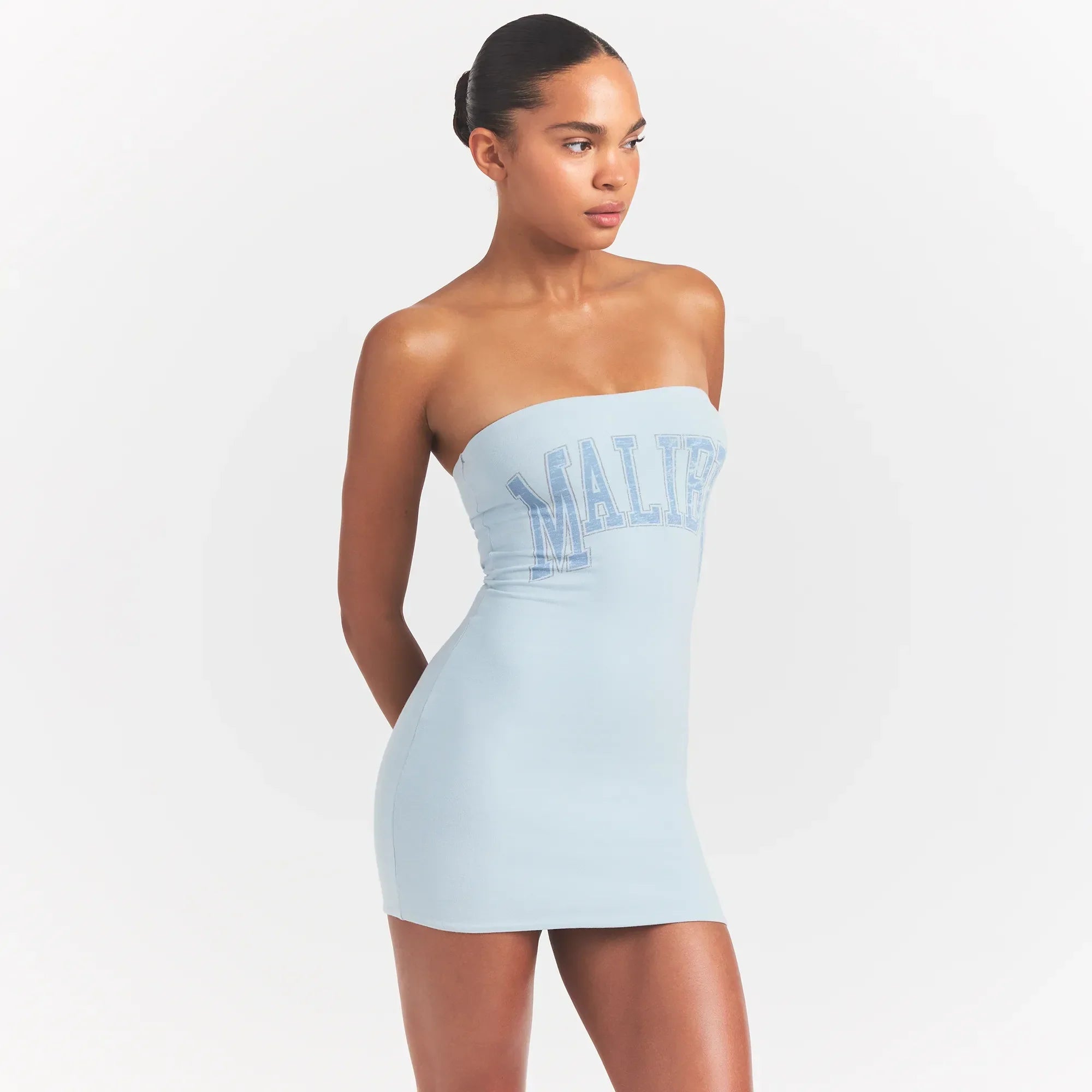 SKIMS COTTON JERSEY MINI TUBE DRESS | OPAL MALIBU - Sneaker Türkiye