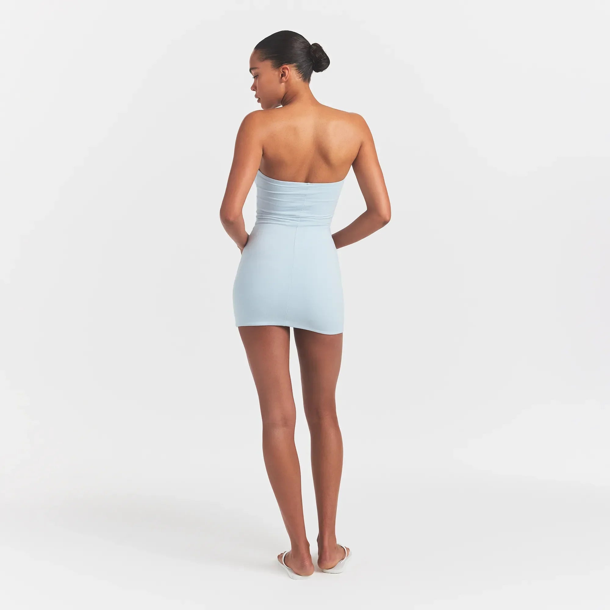 SKIMS COTTON JERSEY MINI TUBE DRESS | OPAL MALIBU - Sneaker Türkiye