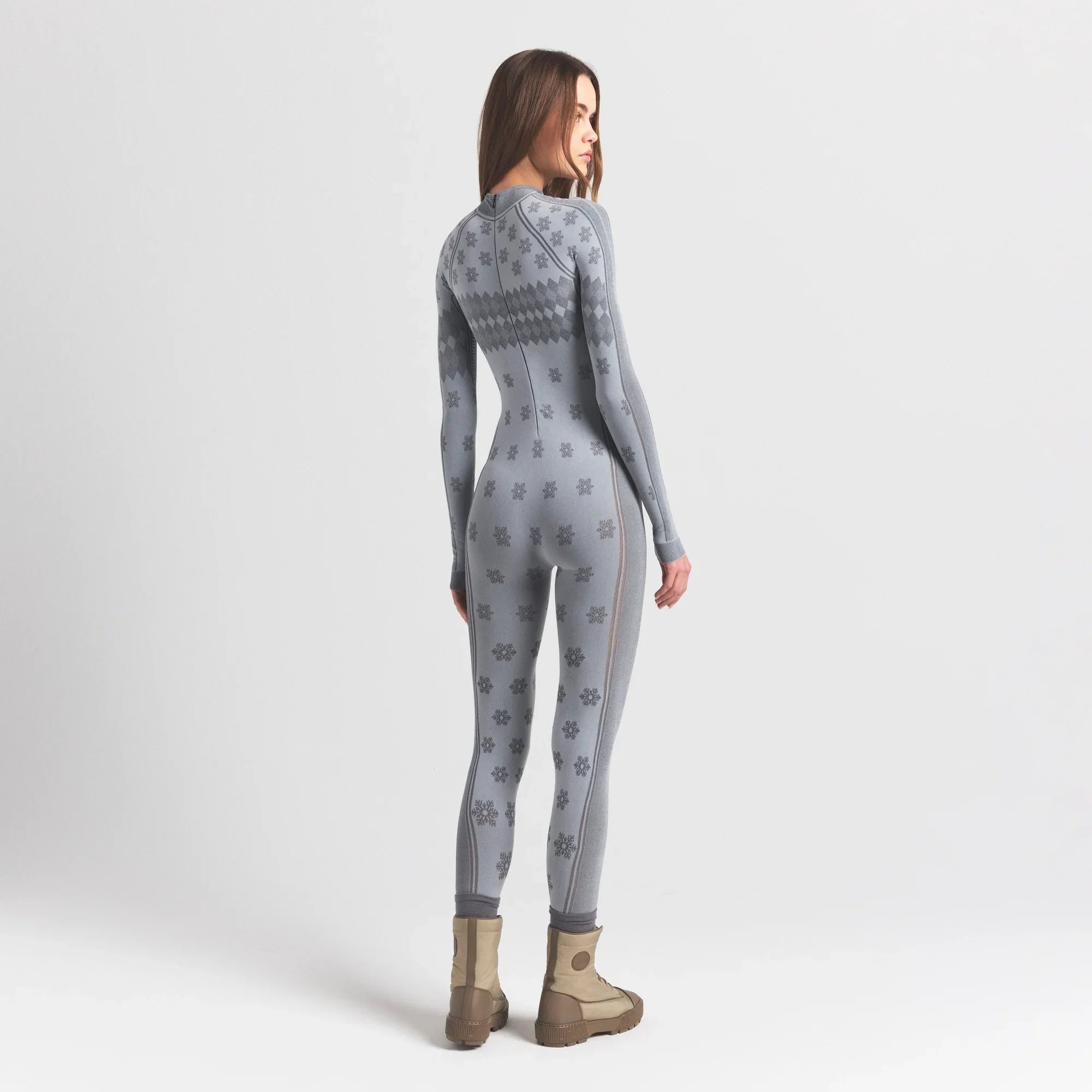 SKIMS FIRST LAYERS TURTLENECK CATSUIT | MIRROR WINTER FAIR ISLE - Sneaker Türkiye