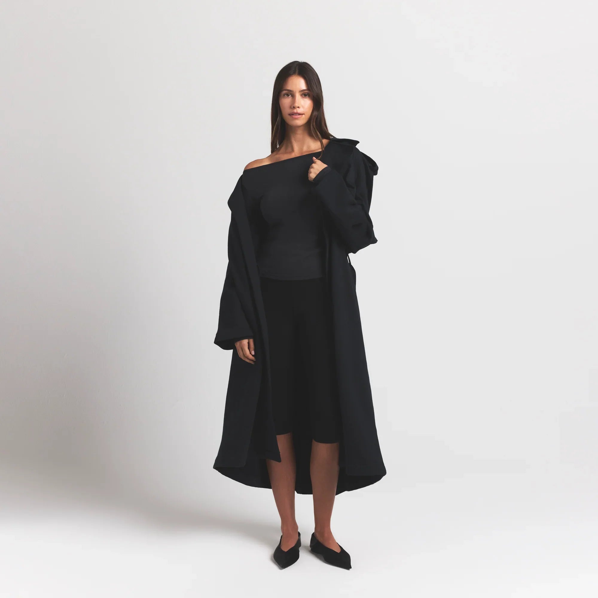 SKIMS BOYFRIEND FLEECE OVERBedenD TRENCH COAT | ONYX - Sneaker Türkiye