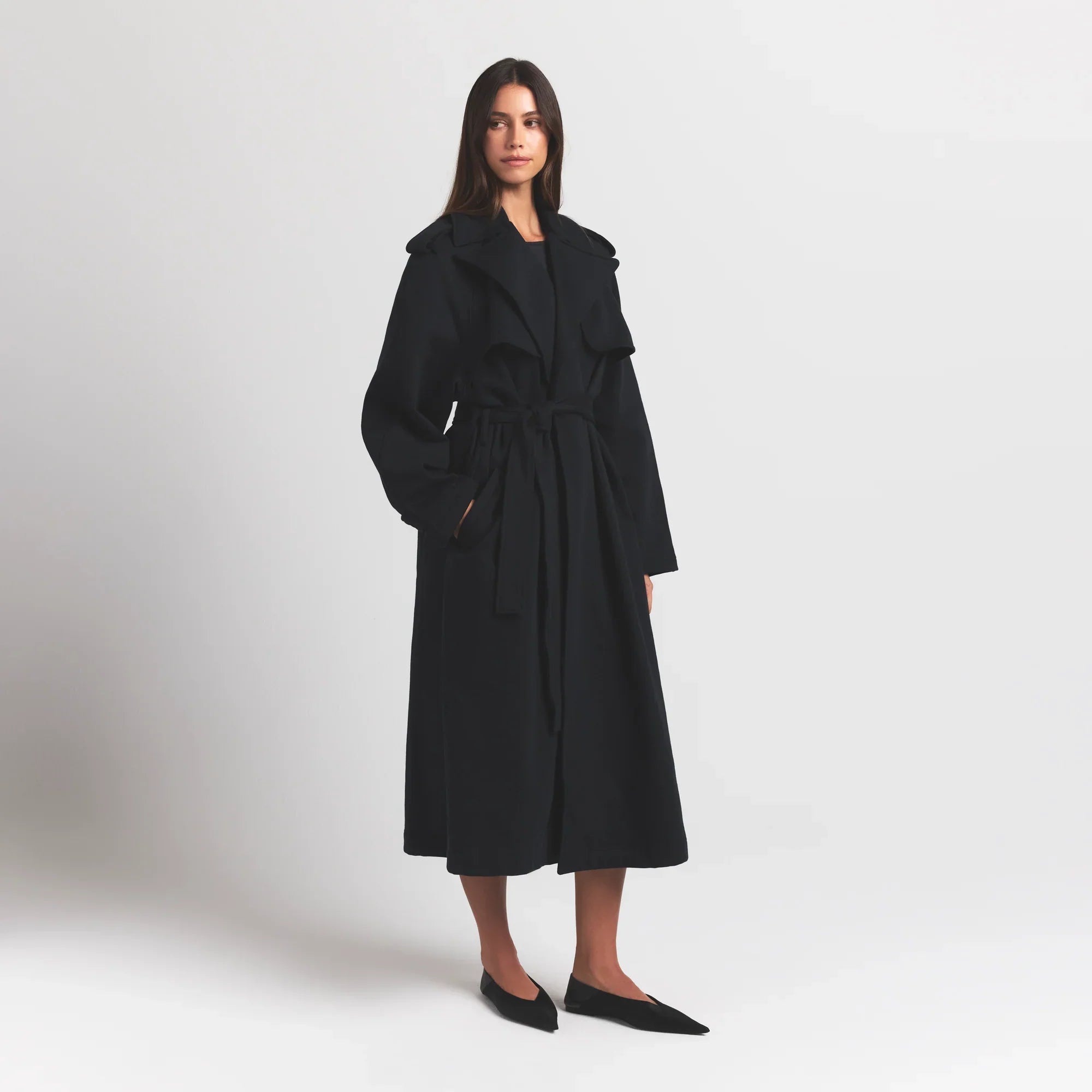 SKIMS BOYFRIEND FLEECE OVERBedenD TRENCH COAT | ONYX - Sneaker Türkiye
