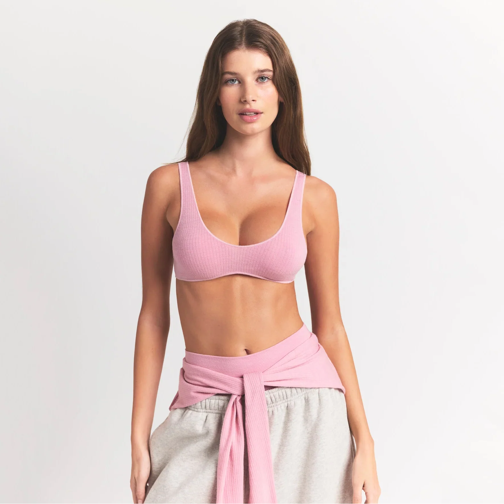 SKIMS WOOL RIB BRALETTE | HALITE - Sneaker Türkiye