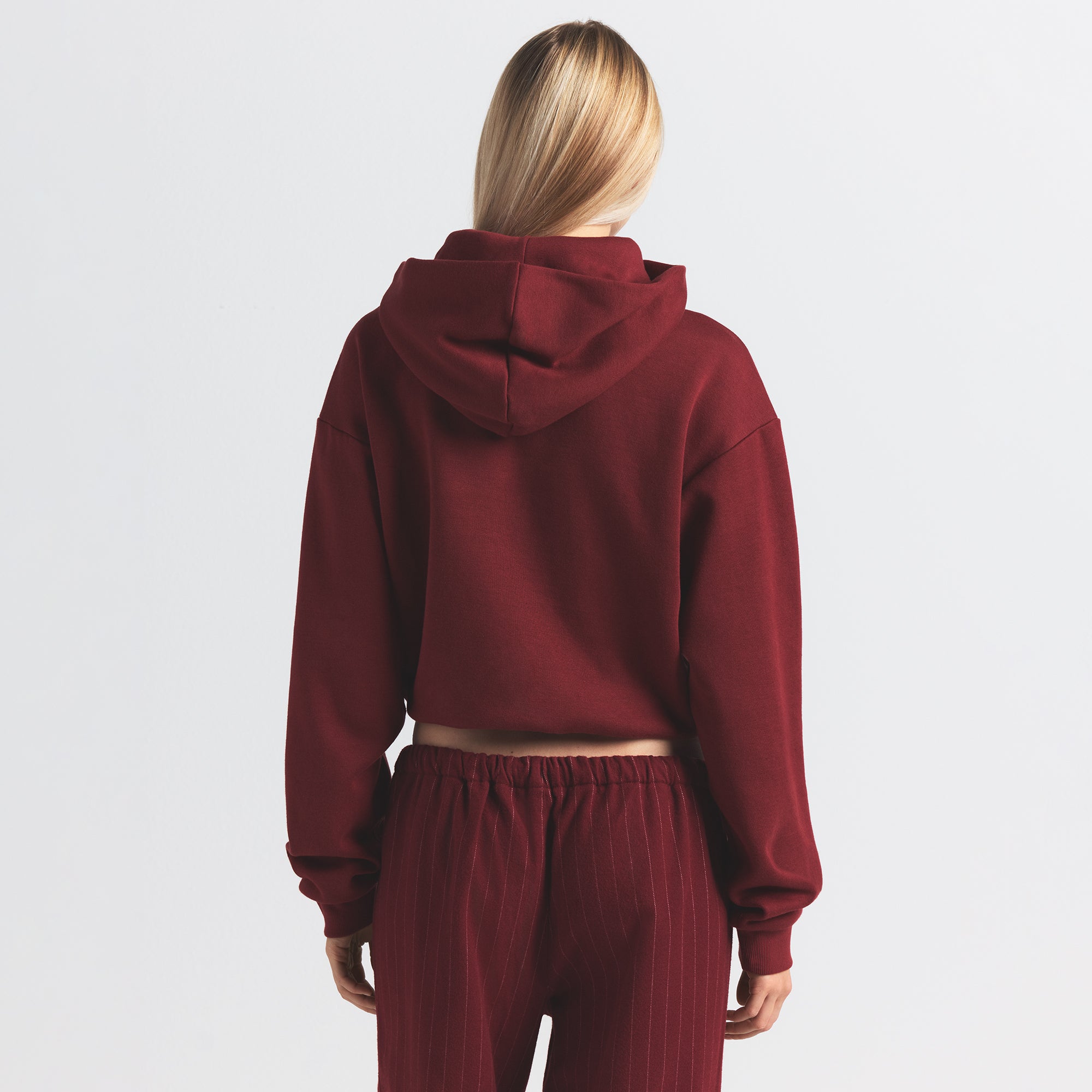 SKIMS COTTON FLEECE CLASSIC HOODIE | MERLOT - Sneaker Türkiye