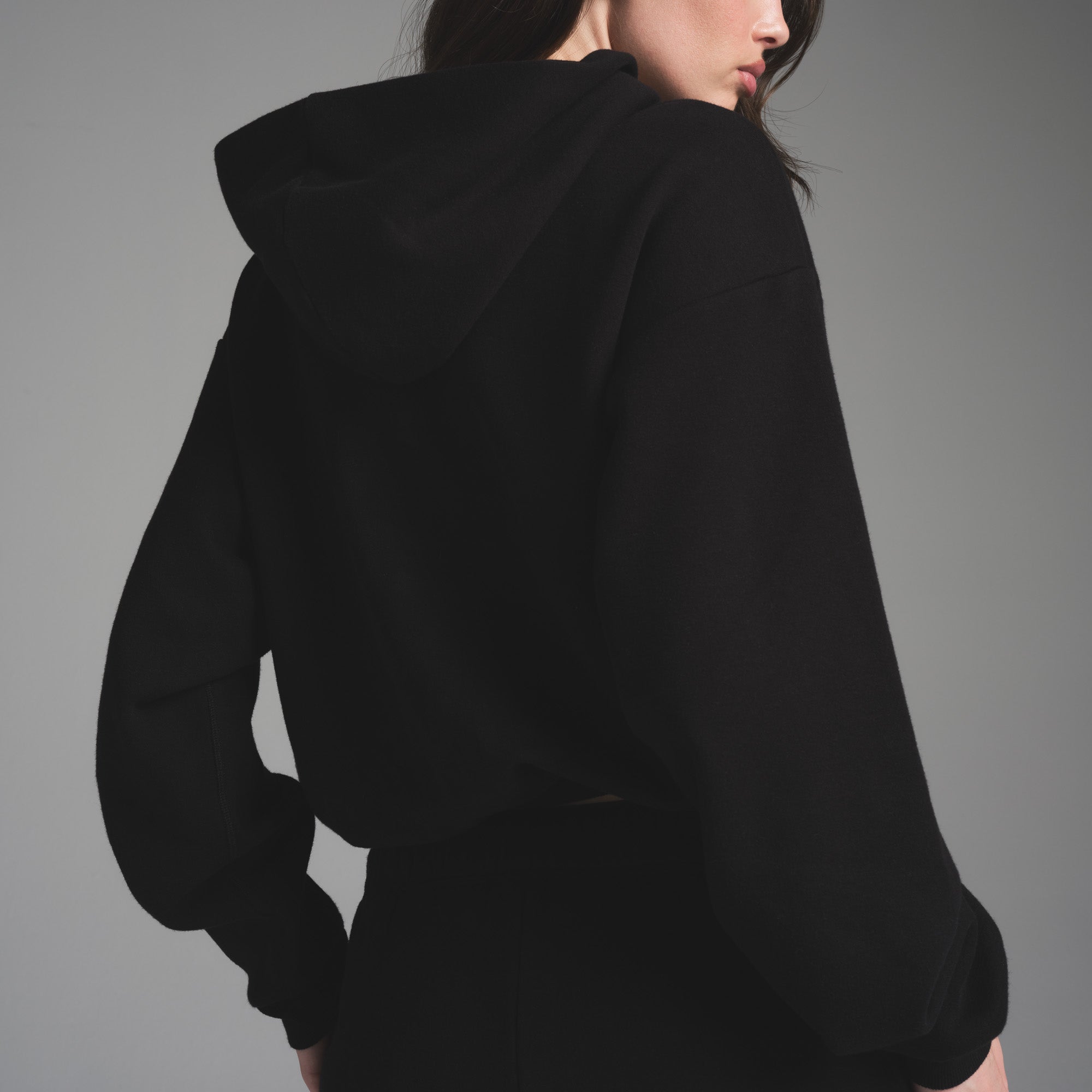 SKIMS COTTON FLEECE CLASSIC HOODIE | ONYX - Sneaker Türkiye