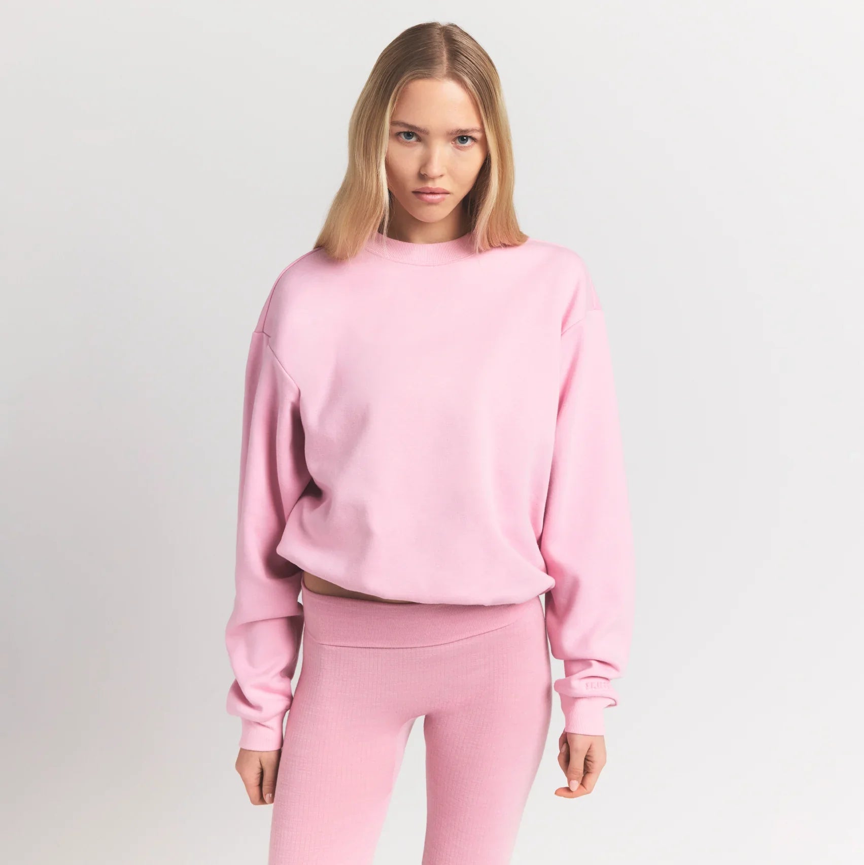 SKIMS COTTON FLEECE CLASSIC CREWNECK | HALITE - Sneaker Türkiye