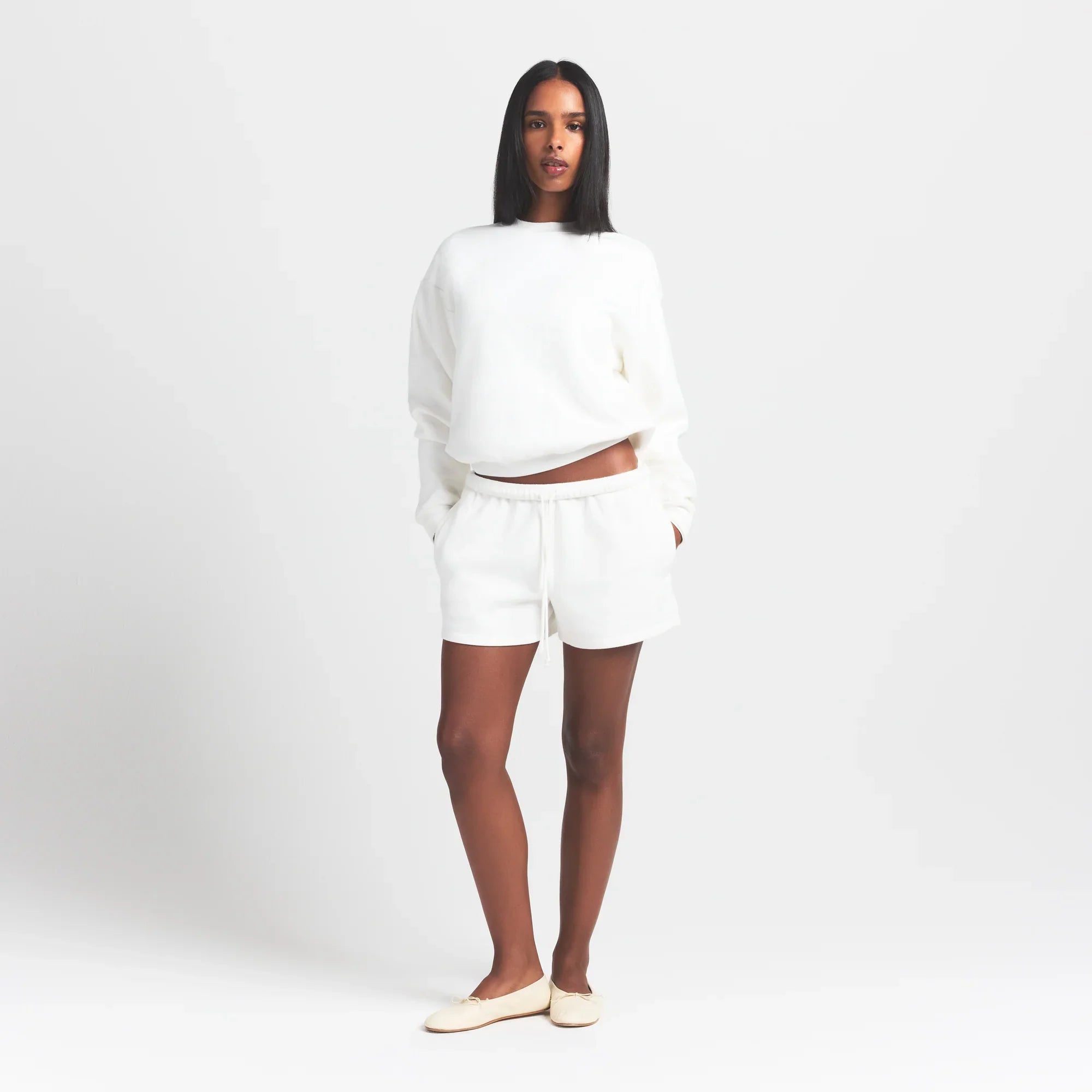 SKIMS COTTON FLEECE CLASSIC CREWNECK | MARBLE - Sneaker Türkiye