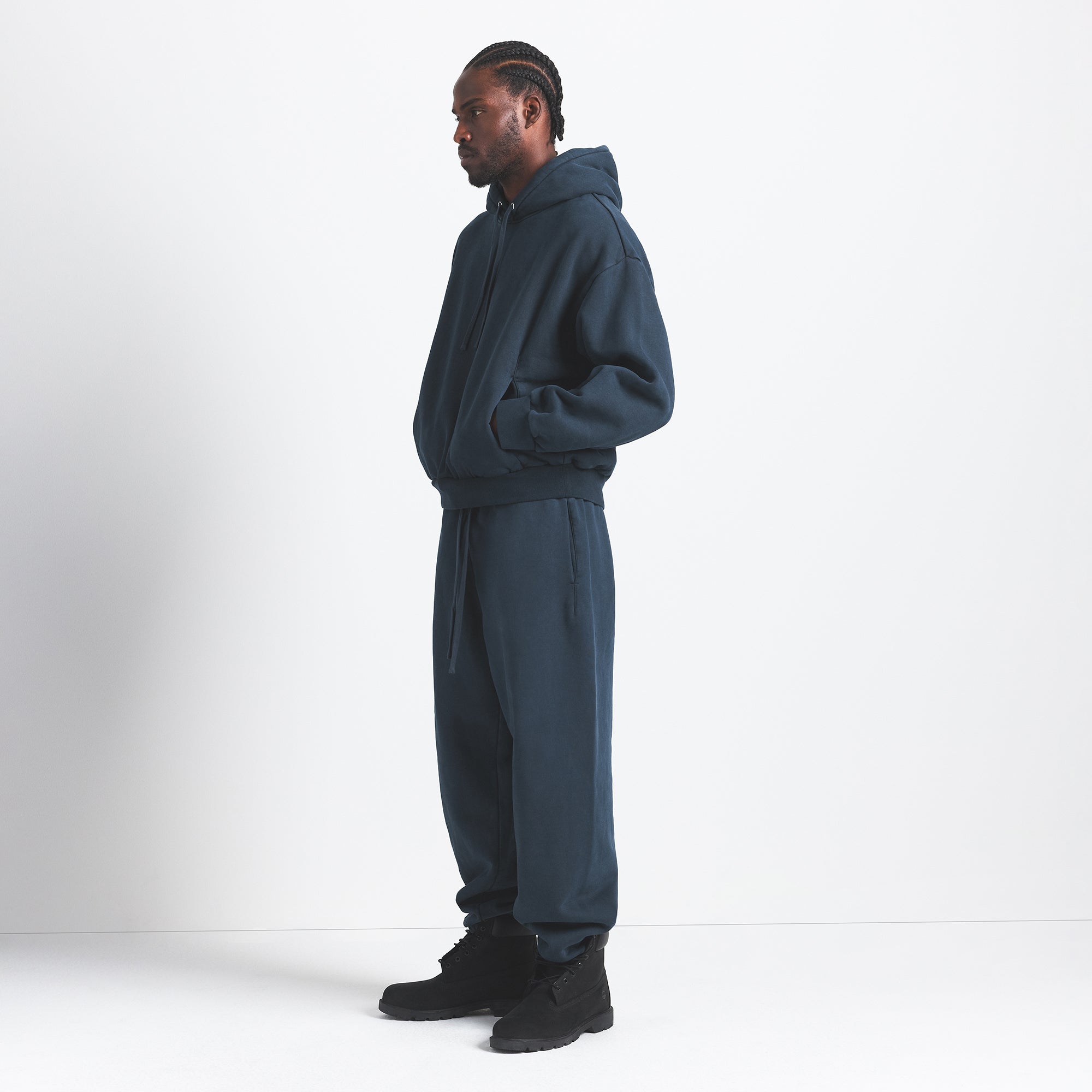 SKIMS HEAVYWEIGHT FLEECE MENS HOODIE | NAVY - Sneaker Türkiye