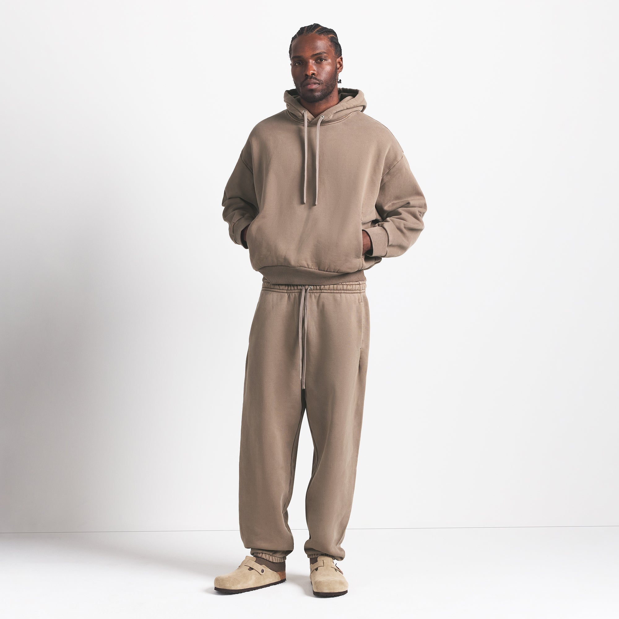 SKIMS HEAVYWEIGHT FLEECE MENS HOODIE | TRUFFLE - Sneaker Türkiye
