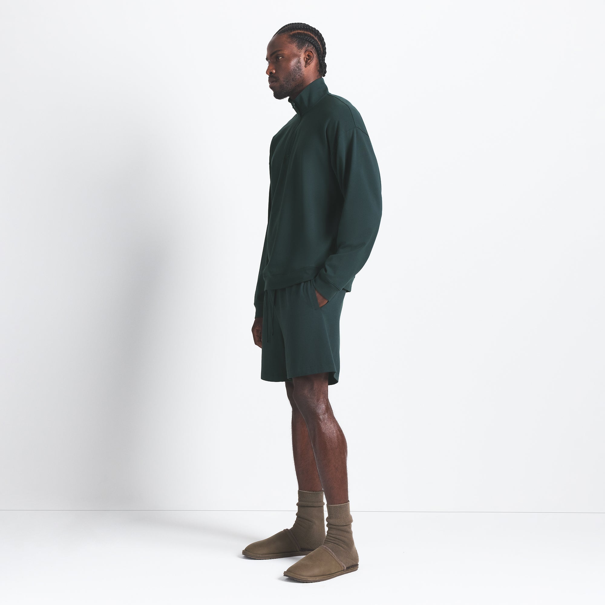 SKIMS JERSEY LOUNGE MENS RELAXED QUARTER ZIP PULLOVER | TINT - Sneaker Türkiye