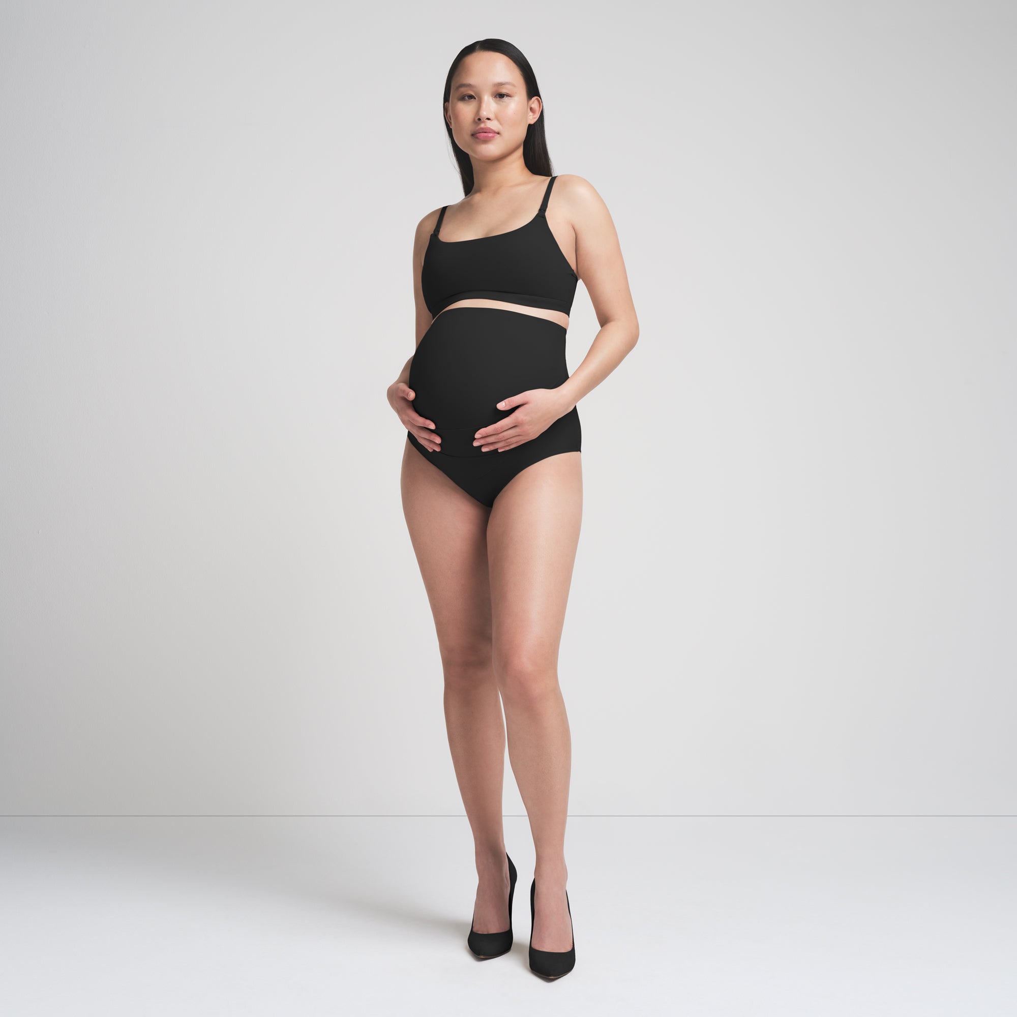 SKIMS FITS EVERYBODY MATERNITY BANDED HIGH-WAISTED BRIEF | ONYX - Sneaker Türkiye