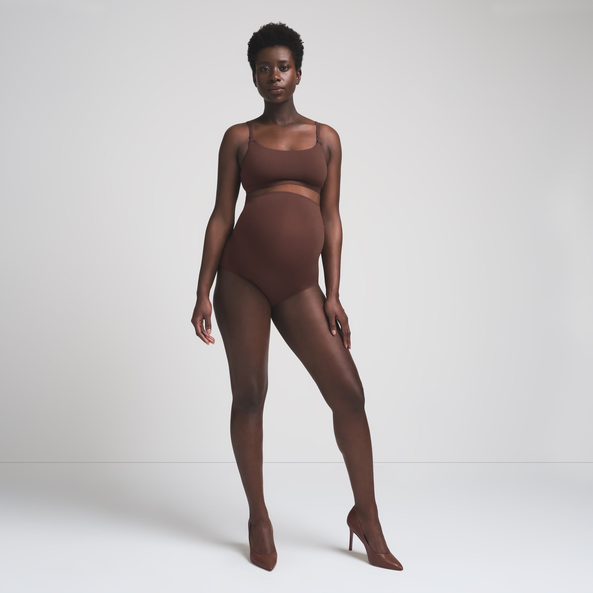 SKIMS FITS EVERYBODY MATERNITY HIGH-WAISTED BRIEF | COCOA - Sneaker Türkiye