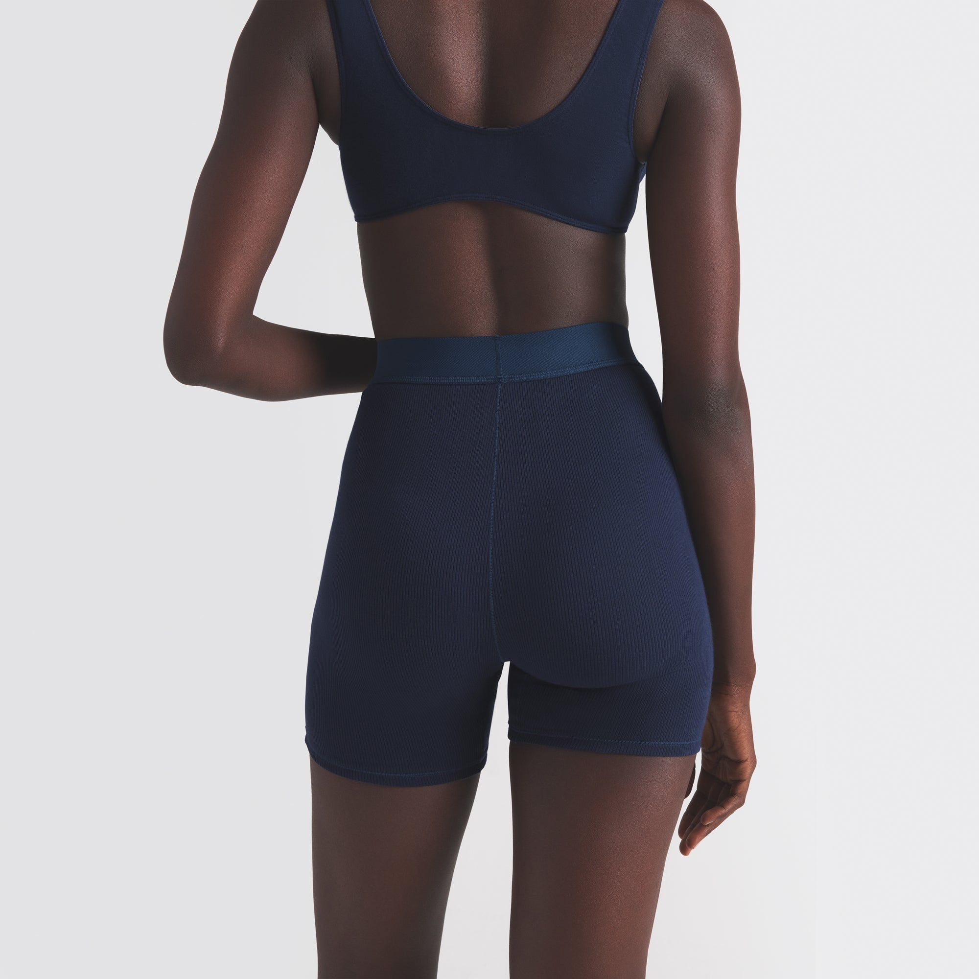 SKIMS COTTON RIB BOXER | NAVY - Sneaker Türkiye