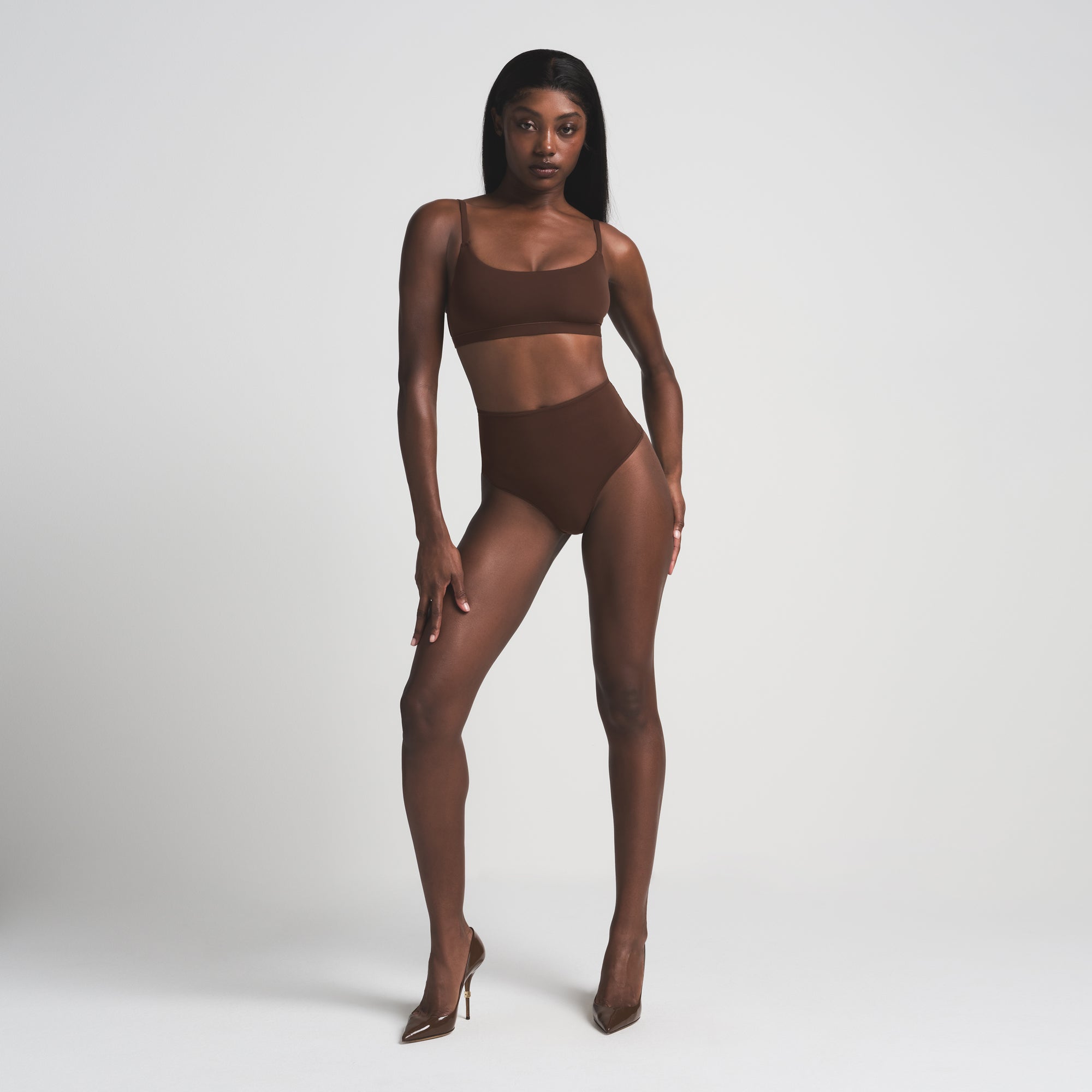 SKIMS FITS EVERYBODY HIGH-WAISTED THONG | COCOA - Sneaker Türkiye