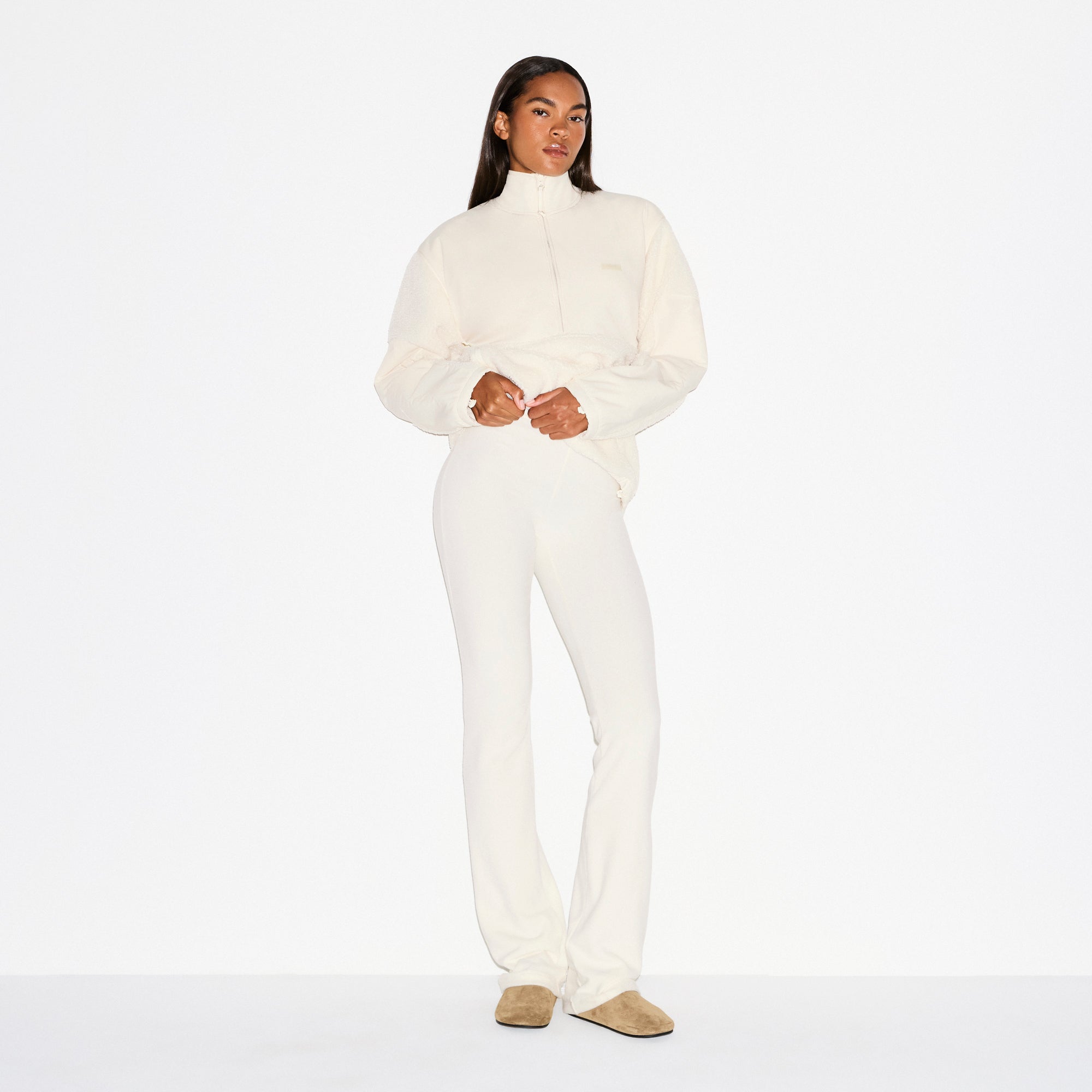 SKIMS OUTDOOR FLEECE PANT | ECRU - Sneaker Türkiye