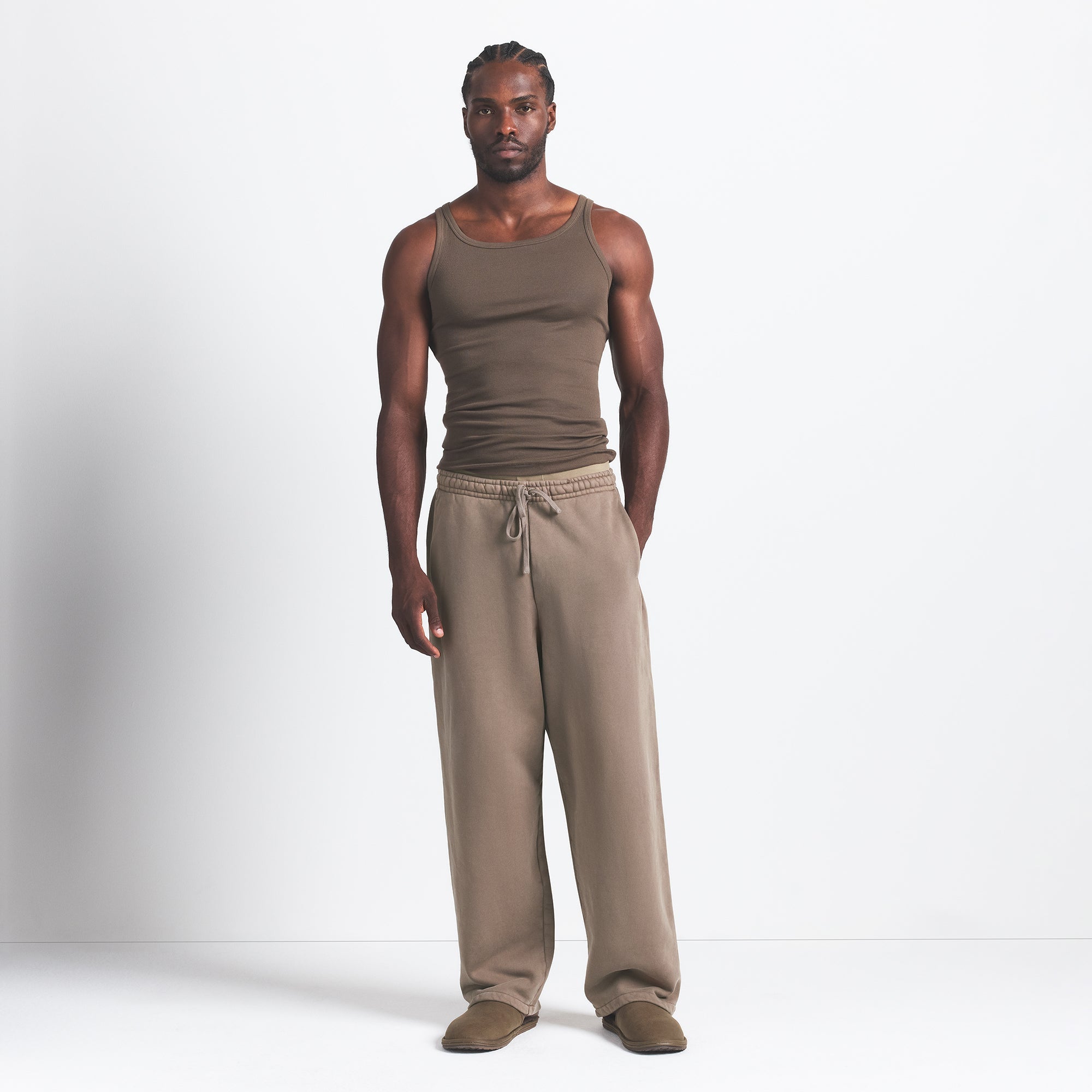 SKIMS HEAVYWEIGHT FLEECE MENS STRAIGHT LEG PANT | TRUFFLE - Sneaker Türkiye
