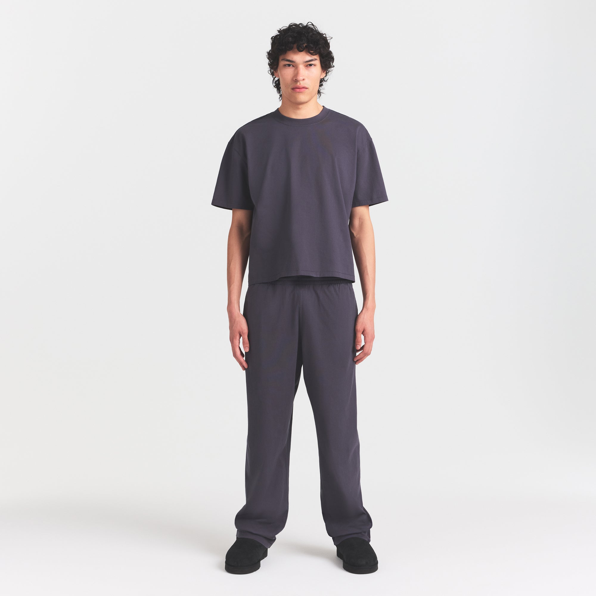 SKIMS HEAVYWEIGHT COTTON MENS RELAXED PANT | RAVEN - Sneaker Türkiye