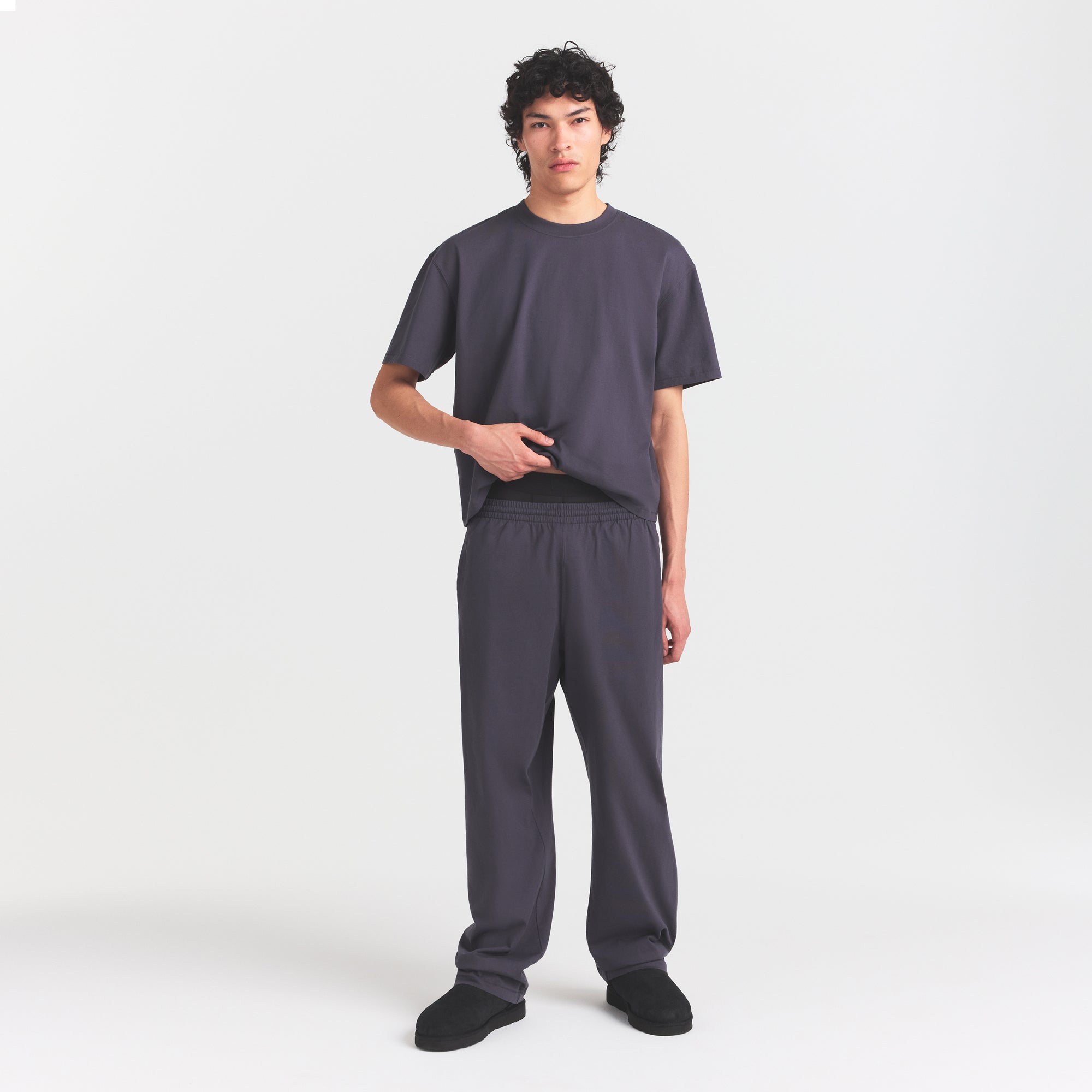 SKIMS HEAVYWEIGHT COTTON MENS RELAXED PANT | RAVEN - Sneaker Türkiye