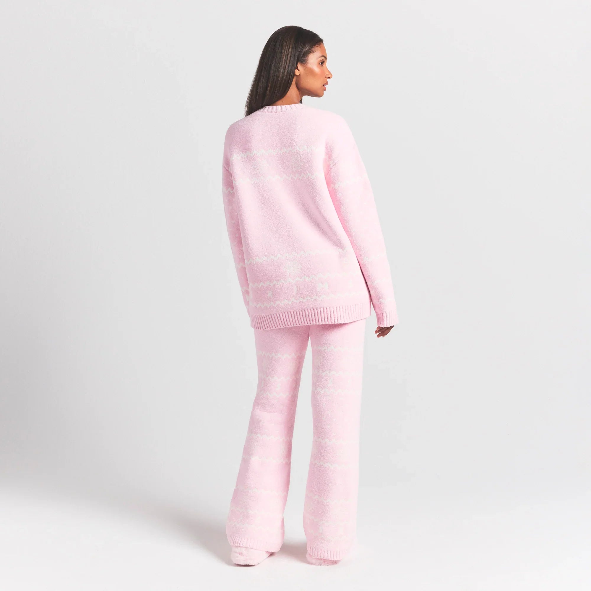 SKIMS COZY LIGHT PANT | BABY PINK HEART FAIR ISLE - Sneaker Türkiye